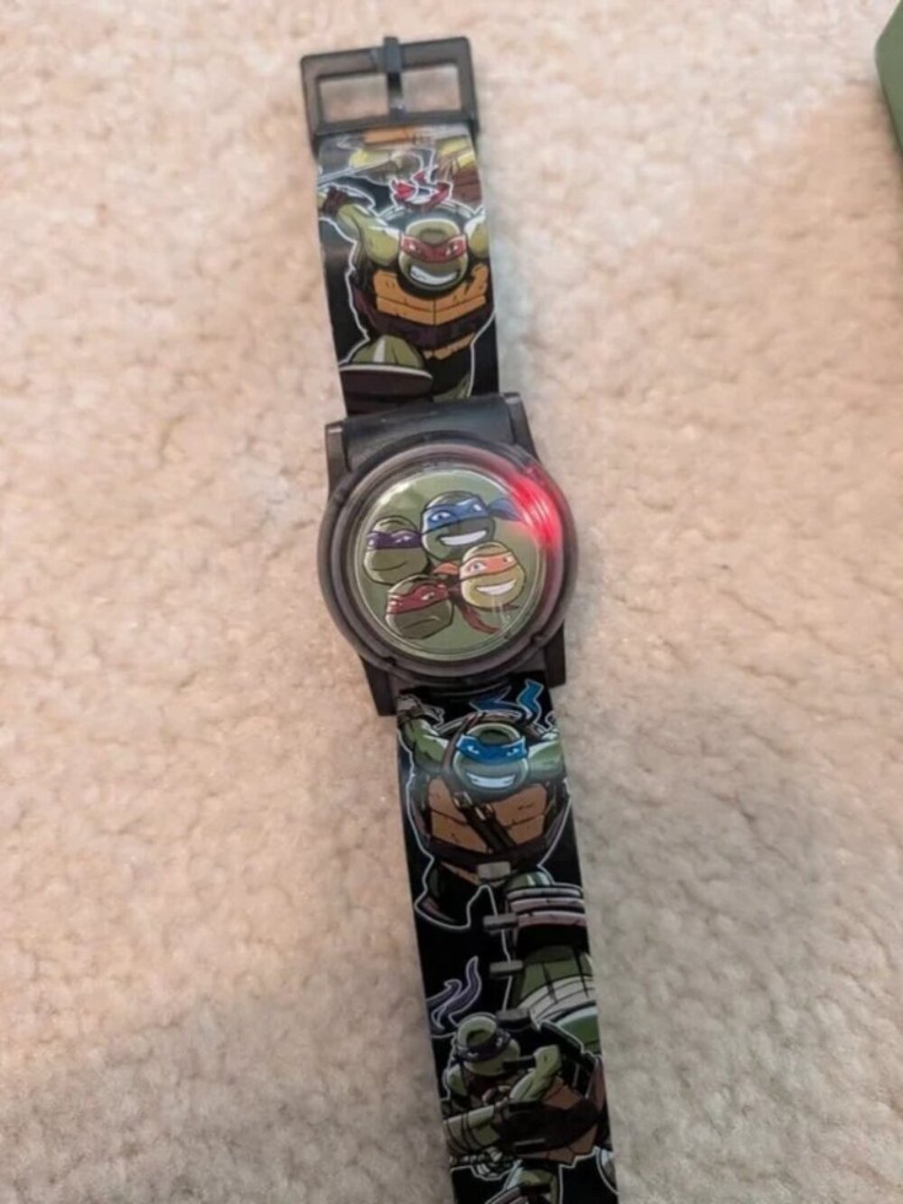 kids ninja turtles light up wrist digital watch toy